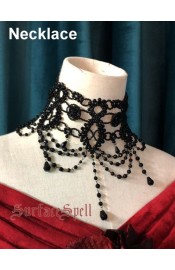 Surface Spell Gothic Portrait of a Lady Crinolines Necklace